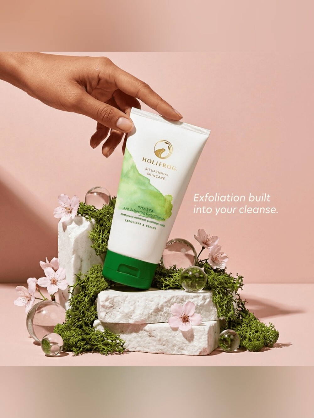 BNIB Holifrog Shasta AHA Exfoliating Daily Cleanser